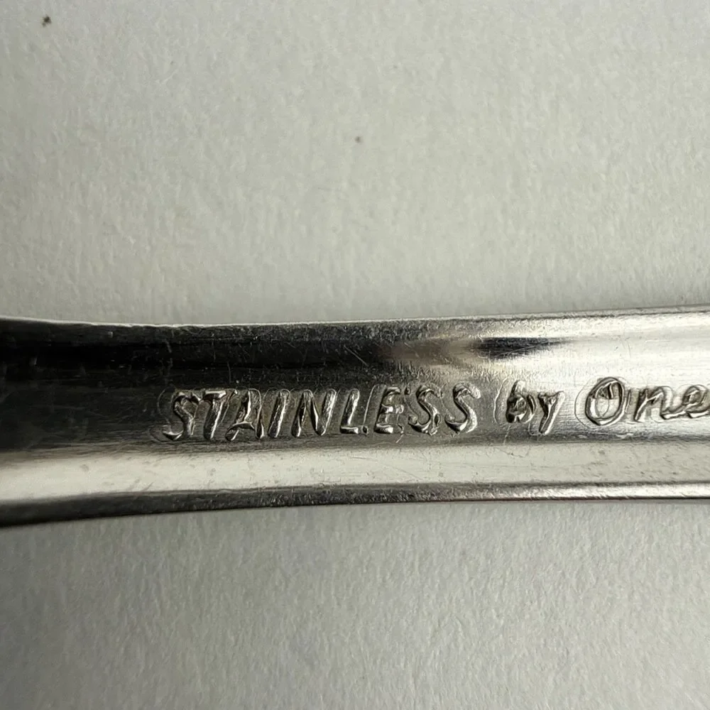 3 Vintage Oneida Ltd Oceanic Forks Set Stainless MCM Retro Lot